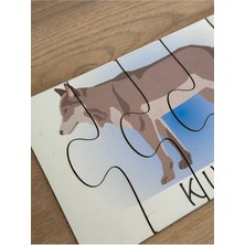 1+ Hayvanlar Öğrenme Eşleme Puzzle Kartı, Puzzle Eğitici Oyuncak, Montessori Eğitim Oyuncak, Motor