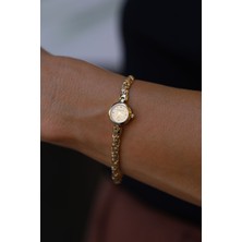 Yenigün Kuyumculuk 14 Ayar Altın Kadın Bileklik – Taşsız Saat Model, Zarif ve Günlük Kullanıma Uygun Şık Tasarım