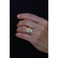 Yenigün Kuyumculuk 14 Ayar Altın S Harfli Yüzük