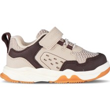 Vicco Homer Çocuk Sneaker Erkek Çocuklar İçin Hafif Bej P.U Malzeme Phylon Taban