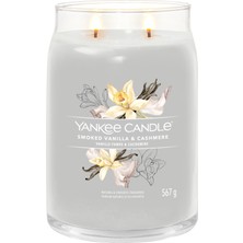 Yankee Candle Smoked Vanilla & Cashmere Signature Büyük Mum
