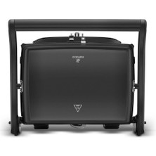 Karaca Modern Granit Kaplamalı Döküm Plaka 5 Kademeli Isıayarı Cam Yüzeyli Yanmaz-Yapışmaz Izgara ve Tost