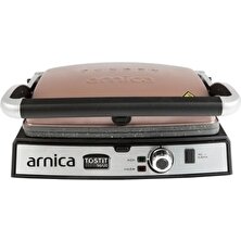 Arnica 2 Yıl GH26244 Tostit Maxi Tost Makinesi 1501 - 2000 Watt 6+ Kahverengi 12 Kademeli