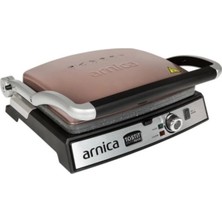 Arnica 2 Yıl GH26244 Tostit Maxi Tost Makinesi 1501 - 2000 Watt 6+ Kahverengi 12 Kademeli