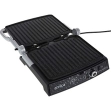 Arnica Çift Yönlü Diamond Tost Makinası Inox GH26252 1501 - 2000 Watt 6+ 2 Yıl Granit Gri 5 Kademeli Resmi