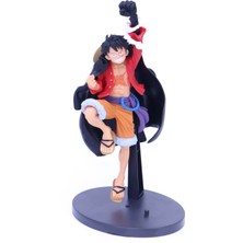 Otantik One Piece Luffy Punching Haki Pose Anime Figür