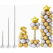 Kidspartim Balon Sdandı Pleksi Metal Çubuk Balon Kulesi 210 Cm