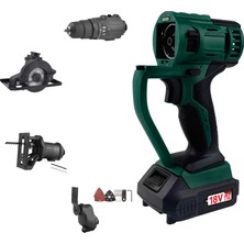 Kl Pro KLMS18-20 18VOLT/2,0AH Li-Ion Çift Akülü Vidalama Multi Set