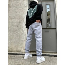 No362 Düz Basic Jogger - Gri