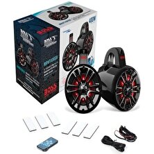 Tekno Trust Siyah Tekne Atv Karavan Için Boss Audio Systems MRWT40RGB Renkli Waketower Marin Hoparlör