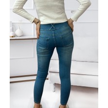 MDB Shop Yüksek Bel Likralı Jean Pantolon 90 cm