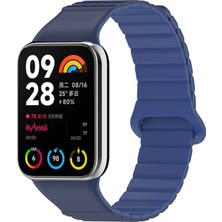 ZORE Xiaomi Mi Band 8 Pro Silikon Kordon KRD-105 Strap Kayış-Gri-Turuncu