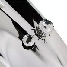2 Yıl Krom Masa Üstü Vantilatör Salınımlı 3 Kademeli Vantilatör 30CM Çap NC009 Ithalatçı Garantili