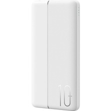 Wiwu Powerbank 10000MAH Wiwu WI-P032 Çift USB ve Type-C Portlu Pd LED Işık Göstergeli Beyaz