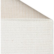 Eko Halı Soraya  Motto Mot  Plaın  Whıte  80x150  Cm