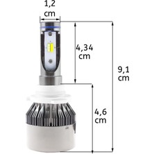 Space Space LED Far Ampulü Çift Renk Sarı/beyaz H8-36W-4800LM-12V / LAAM495-1