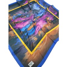 Koza Kristal 0147 Saks Mavi Eşarp