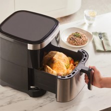 Karaca Gourmet 9 Lt -  10 Farklı Pişirme Fonksiyonlu Akıllı Dokunmatik Geniş Hazneli Inox Airfryer