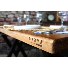 Deryawood Ahşap Çalışma Ve Bilgisayar Masası-80x180x76 Cm