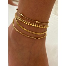 Mi Brillo Accessories Çelik Gold Halhal