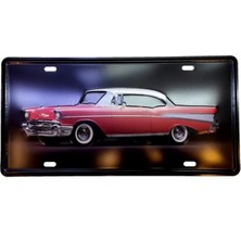 Vintage Koleksiyon Cadillac Metal Plaka 15X30CM