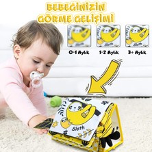 Tummy Time Hışırtılı Bez Aktivite Kitabı - Sarı