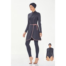 Likralı Tam Kapalı Tesettür Mayo Torı 8230 Antrasit