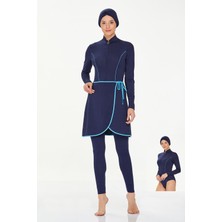 REMSA Likralı Tam Kapalı Tesettür Mayo Torı 8230 Koyu Lacivert