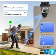 Ventus Mizu 128 Gb 4g Güneş Enerjili Dual Lens 360° Görüş Akıllı Güvenlik Kamerası