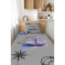 Talia Home Gemici Desenli Tek Kişilik Çocuk Pike Takımı Tlap-036