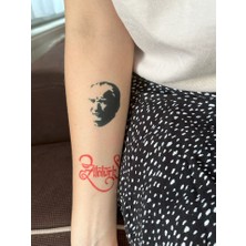 One Spray Tattoo Atatürk ve Cumhuriyet Dövme Şablon Seti + Siyah Sprey