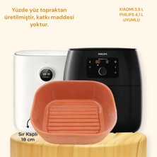 Remna Airfryer Yemek Pişirme Güveci, Sır Kaplı 18 cm