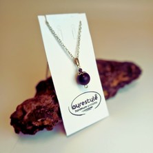 Ayre Style Mat Obsidyen Taşlı Içsel Güç  ve Koruyucu Kolye