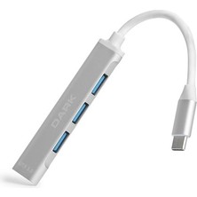 Dark Connect Master X4 DK-AC-USB310C 4port Type-C Beyaz USB Çoklayıcı Hub