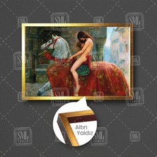 Lady Godiva John Collier 1897 Leydi At Üstünde Tarihi Kadın Çerçeveli Yatay Kanvas Tablo
