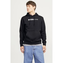 Jack & Jones Jjecorp Logo Sweat Hood Play Noos 12233599 Siyah1