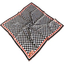 La Boutique Turuncu Dama Desen Classical Eşarp 1282 - 06  34429