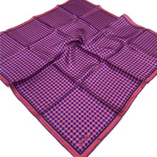 Silk Home Koyu Gül Kurusu Tivil Ipek Eşarp 11418-10