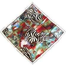 Pierre Cardin Tivil Ipek Eşarp 37094 Krem Karışık Desen