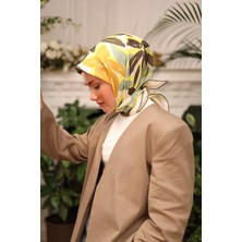 Silk Home Tivil Ipek Eşarp 11439-29 Yeşil Karışık Desen