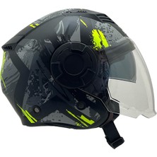 Sway 766 Poison Black Grey Yellow Kask