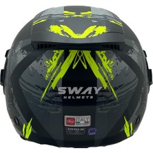 Sway 766 Poison Black Grey Yellow Kask