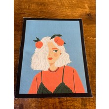 Gönülden Tasarım Meyveli Kız Arma Dikiş Aplike 23X19 cm