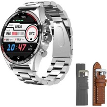 47 mm SK27 Business Amoled Ekran Metal / Deri / Silikon Kordonlu Watch 4 Pro Uyumlu Akıllı Saat 300