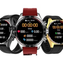 47 mm SK27 Business Amoled Ekran Metal / Deri / Silikon Kordonlu Watch 4 Pro Uyumlu Akıllı Saat 300