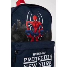 DeFacto Back To School Erkek Çocuk Marvel Spiderman Oxford Okul Çantası C5817A8NS Lacivert 100% Polyester