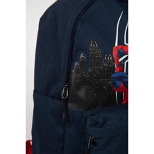 DeFacto Back To School Erkek Çocuk Marvel Spiderman Oxford Okul Çantası C5817A8NS Lacivert 100% Polyester