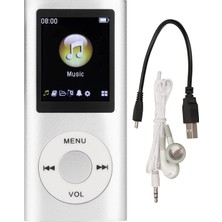 Mp3 Çalar Şık Çok Fonksiyonlu Kayıpsız Müzik Çalar, Kulaklıklı, 1,8 Inç Ince LCD Ekranlı Taşınabilir Mp3 Müzik Çalar, Destek Hafıza Kartı