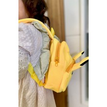 Meyra Accessories Unisex Pikachu Karakter Figürlü Pikhaçu Çocuk Sırt Çantası Ana Okul Çantaları Iki Cepli Hediyelik S