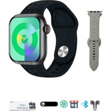 300-400 Mah Hk9 Mini+ Plus 1 GB Dahili Hafıza/chat Gpt/dinamik Adalı Gen 4 Amoled Watch 10 Mini Akı